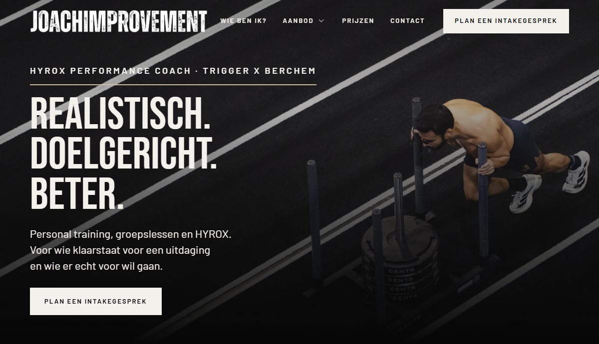 De website van Joachimprovement